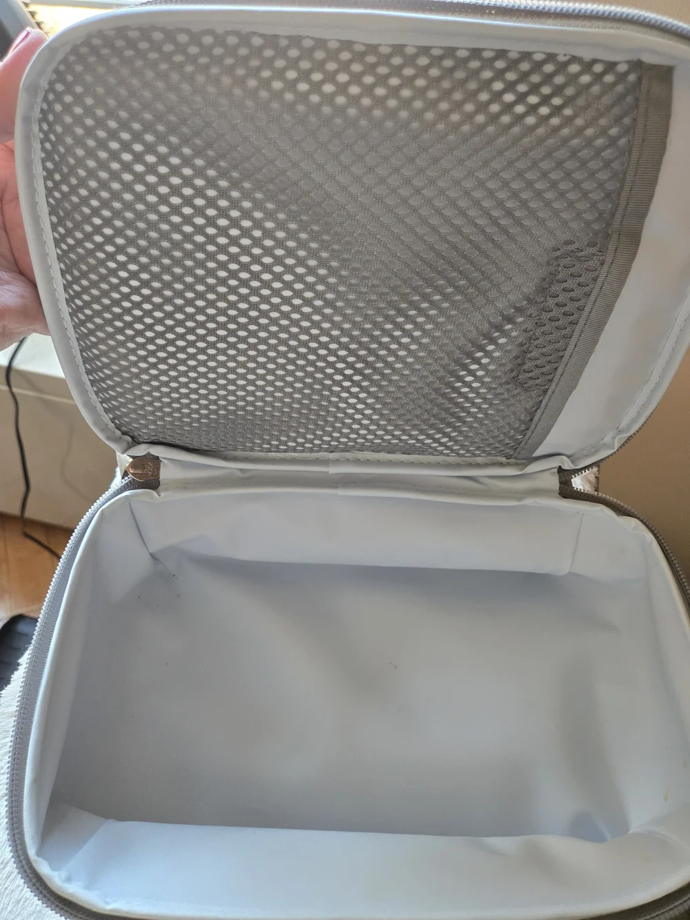L.L. Bean Navy Backpack with Gray Accents With Matching Lunch Bag